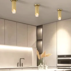 Deckenleuchte verstellbar Metall Glas Modern H: max. 126,1 cm