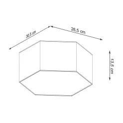 Deckenleuchte Weiß 30,5 cm lang für 2x E27 blendarm