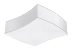 Deckenleuchte Weiß 39 cm lang blendarm 2x E27 BREEL