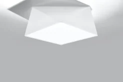 Deckenleuchte Weiß B:40cm geometrisch E27 Schlafzimmer