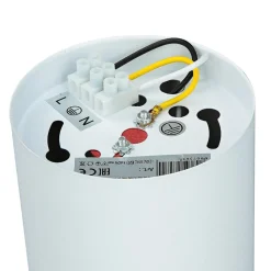 Deckenleuchte Weiß klein Ø 9 cm flach Spot Metall innen