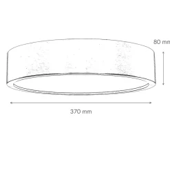 Deckenleuchte Wohnzimmer Rund Holzlampe Braun
