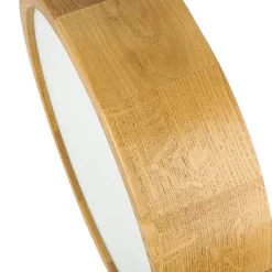 Deckenleuchte Wohnzimmer Eiche rund Holz Lampe