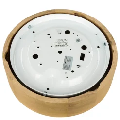 Deckenleuchte Wohnzimmer Eiche rund Holz Lampe