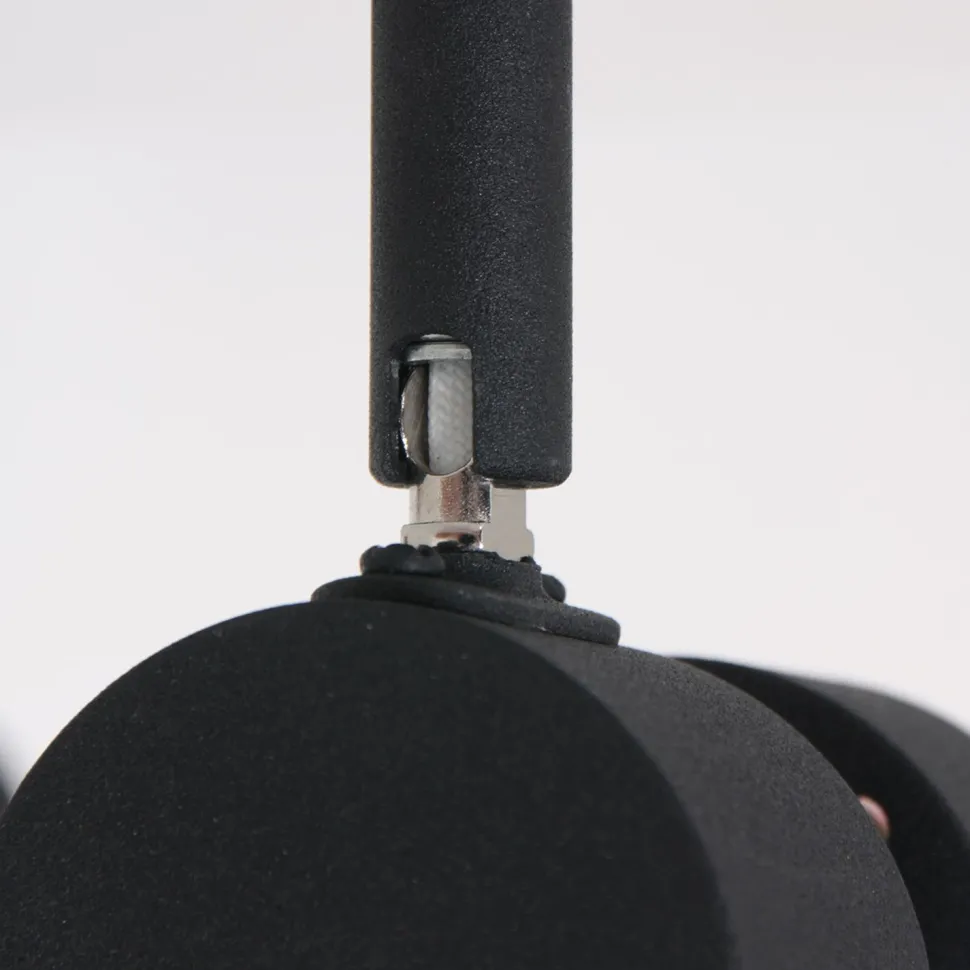 Deckenspot beweglich Schwarz 134 cm inkl. GU10 6-flmg