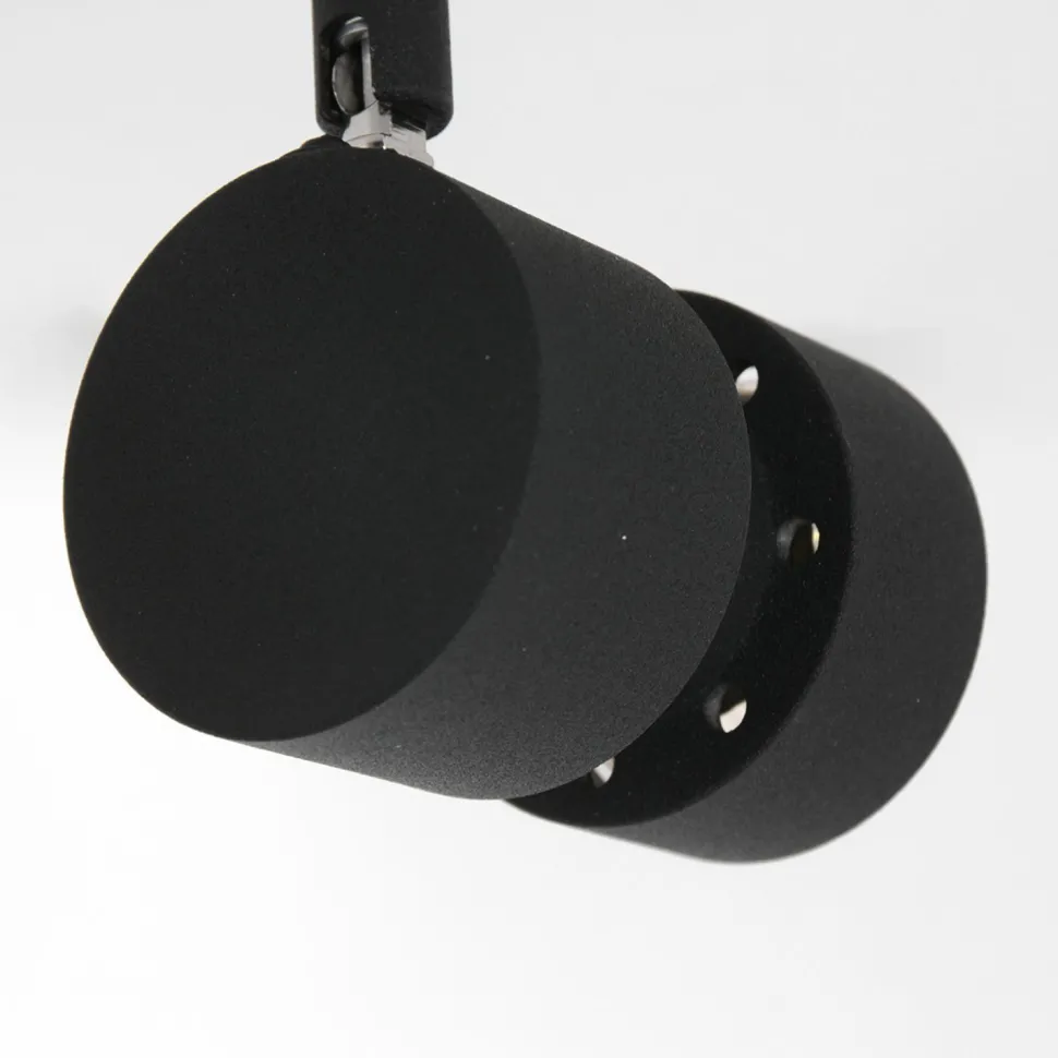 Deckenspot beweglich Schwarz 134 cm inkl. GU10 6-flmg