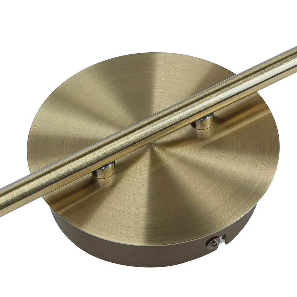 Deckenspot 6-flammig IP44 GU10 in Messing Antik Metall Bad