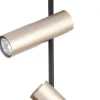 Deckenspot flexibel Metall Schwarz Gold GU10 2-flammig