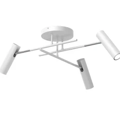 Deckenspot flexibel Weiß Grau Chrom Metall GU10 B:89 cm