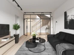 Deckenspot groß 400 cm lang 8-flammig in Schwarz Gold GU10