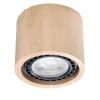 Deckenspot Holz Ø 14 cm H: 10 cm klein GU10 DIWO
