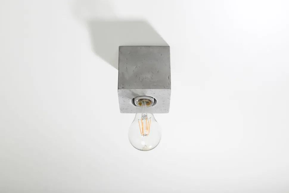 Deckenspot LABERIA Beton 10x10x10 cm Würfel klein für