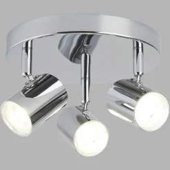 Deckenspot LED verstellbar D: 26 cm Chrom rund