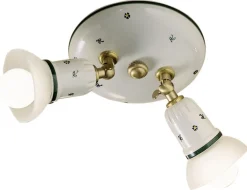 Deckenspot Metall Keramik verstellbar Ø 32 cm E14 rund