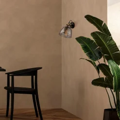 Deckenspot Rauchglas Metall E27 verstellbar