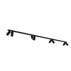 Deckenspot verstellbar 2x 1,5 m lang 8-flammig GU10 Schwarz