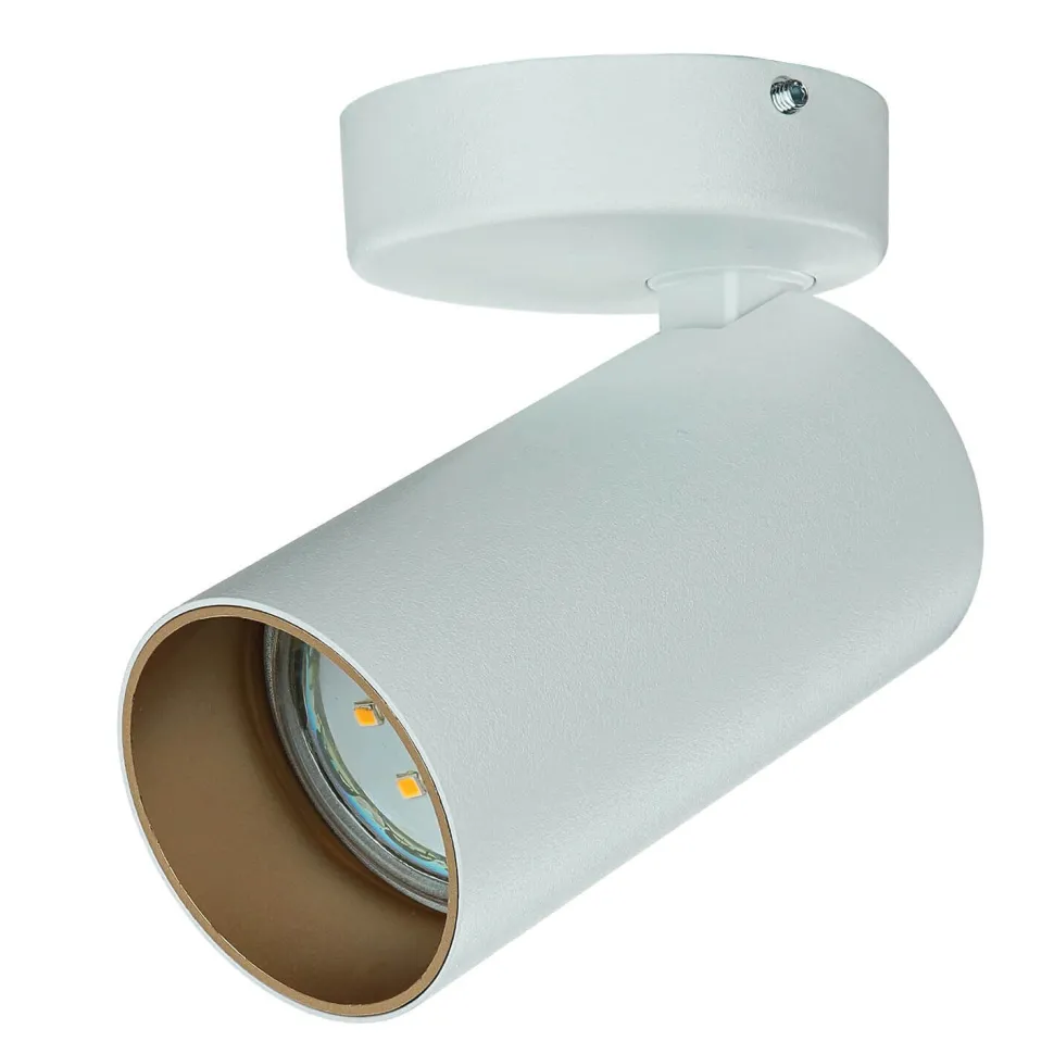 Deckenspot Weiß Gold GU10 Metall verstellbar Modern