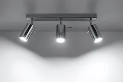 Deckenstrahler ETNA Metall Chrom 3-flammig GU10