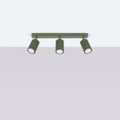 Deckenstrahler 3-flammig GU10 B: 45 cm Grün aus Aluminium
