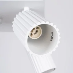 Deckenstrahler 4-flammig GU10 B: 25 cm klein Weiß Modern