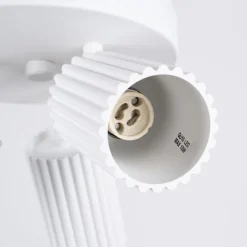 Deckenstrahler 3-flammig GU10 rund Ø 19,5 cm klein Weiß BERTA