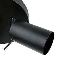 Deckenstrahler 3-flammig Schwarz Metall Ø 20 cm GU10