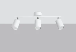 Deckenstrahler GU10 3-flammig Weiß Metall verstellbar