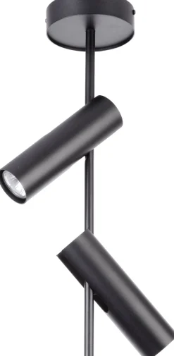 Deckenstrahler GU10 Schwarz Metall flexibel H:55 cm