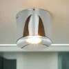 Deckenstrahler in Chrom Metall GU10 akzentuiertes Licht