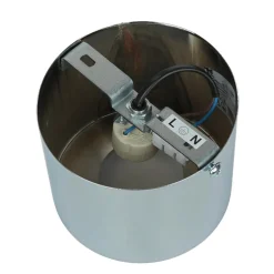 Deckenstrahler in Chrom Metall GU10 akzentuiertes Licht