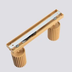 Deckenstrahler in Gold 2-flammig GU10 B: 30 cm schwenkbar