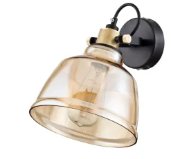 Deckenstrahler Metall Rauchglas verstellbar E27 LUCA