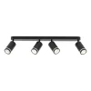 Deckenstrahler Metall Schwarz 74 cm lang 4-flammig GU10