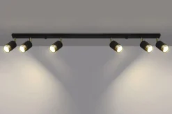 Deckenstrahler Metall Schwarz Gold 117 cm lang HAMIDE