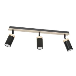 Deckenstrahler Schwarz 72cm lang Skandinavisch