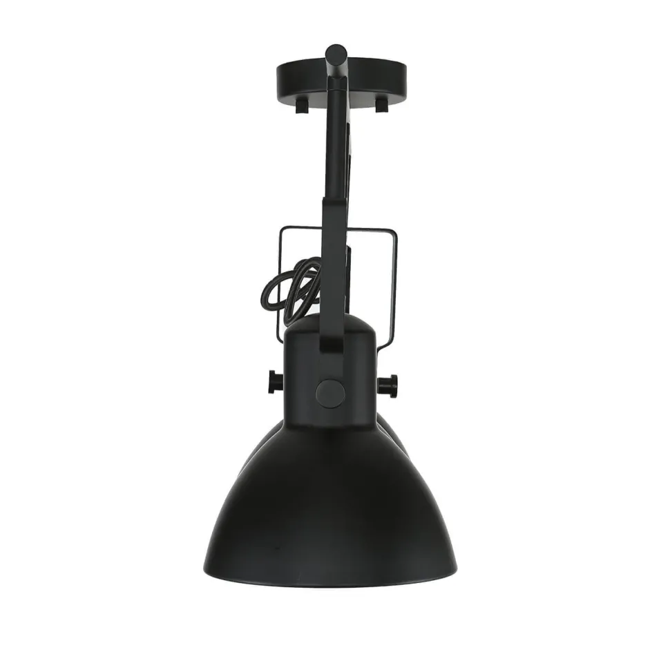Deckenstrahler Schwarz Metall E14 Retro Wohnzimmer