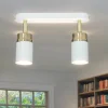 Deckenstrahler Spot Metall Modern Weiß Gold 2-flammig
