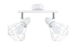 Deckenstrahler Weiß 31 cm lang verstellbar E27 Metall