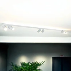 Deckenstrahler Weiß 200 cm lang 6-flammig GU10 verstellbar