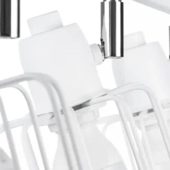 Deckenstrahler Weiß E14 3-flammig Metall Retro TISTA