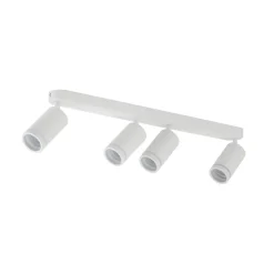 Deckenstrahler Weiß 4-flammig 74 cm lang Metall GU10