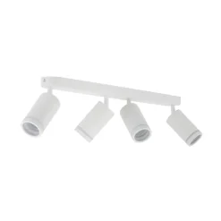 Deckenstrahler Weiß 4-flammig 74 cm lang Metall GU10