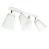 Deckenstrahler Weiß Holz 4-flmg Modern Lampe
