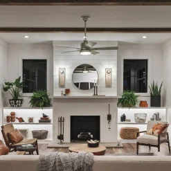 Deckenventilator mit Fernbedienung LED Beleuchtung dimmbar