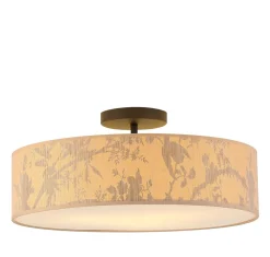 Dekorative Deckenleuchte Bambus Muster E27 3-flammig