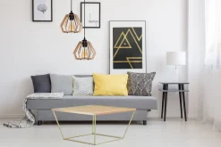 Dekorative Hängelampe Holz E27 35 cm 2-flammig wohnlich