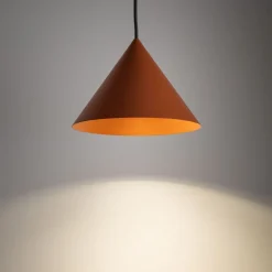 Dekorative Hängelampe Metall GU10 Ø20,5 cm Terrakotta