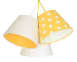 Dekorative Hängeleuchte Weiß Gelb Kinder Mädchen