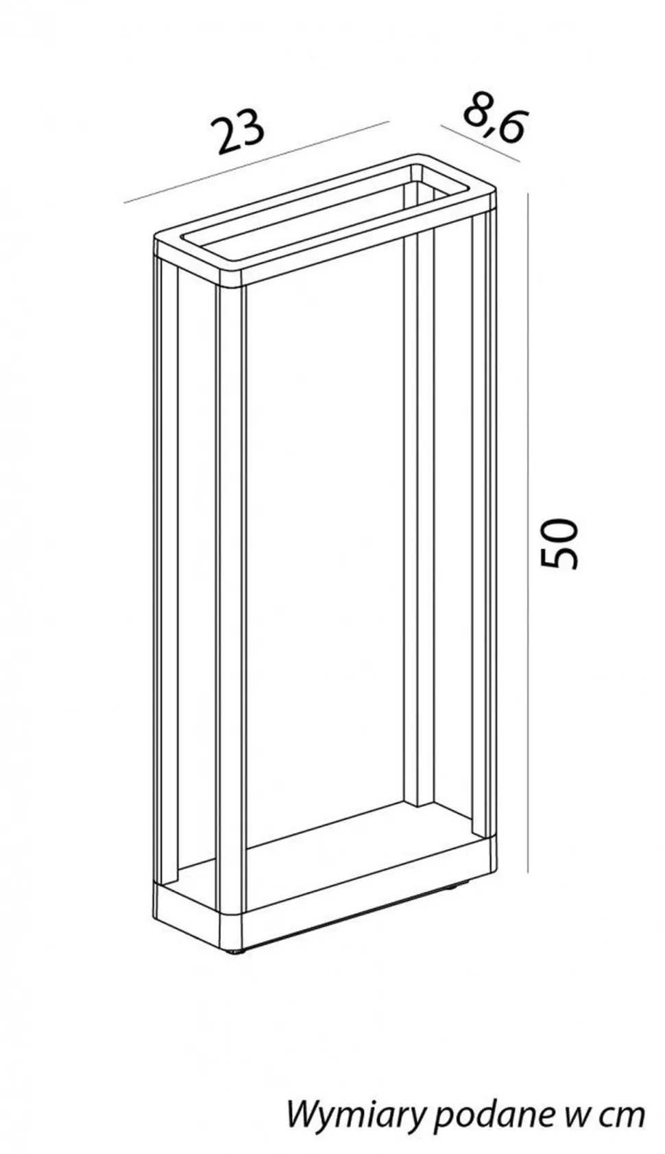 Dekorative LED Stehlampe Aluminium IP65 50 cm 9 W Außen