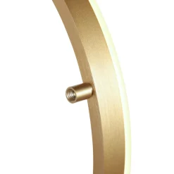Dekorative LED Wandlampe Metall in Gold H:40 cm Ring